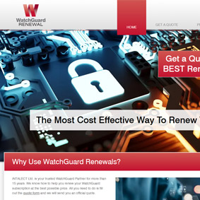 Web Design for WatchGuard Renewal
